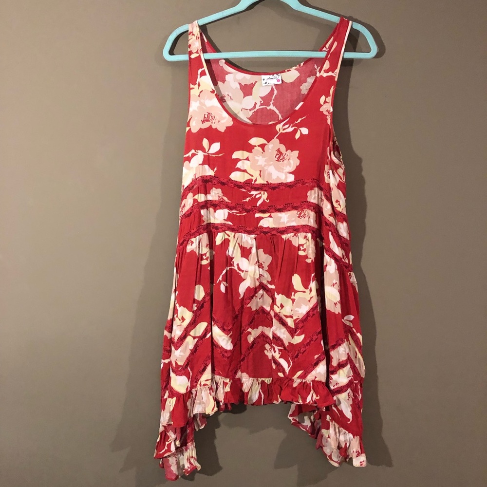 Free People Trapeze Mini Dress size L